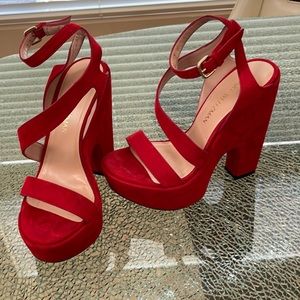 Trisha Paytas’s Stuart Weitzman Suede Heels